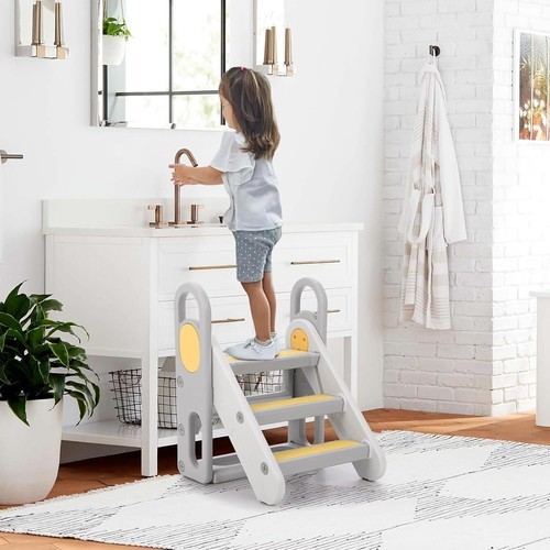 Foldable steps stool for - 3,